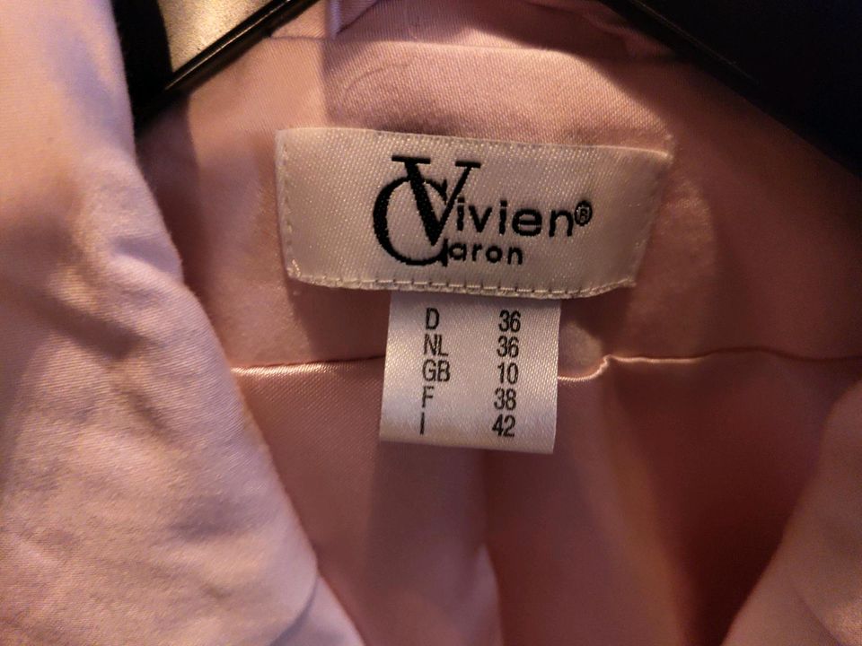 Vivien Caron Rosa Blazer Longblazer Mantel Grösse 36 in Biblis