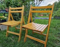 2er Set Klappstuhl Gartensh Natur Massivholz Stuhl Garten Sitzen Baden-Württemberg - Mannheim Vorschau