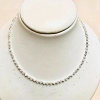 NEUes ! Collier 81 Swarovski® Bicone 43,5cm Weiss Hochzeitskette Eimsbüttel - Hamburg Schnelsen Vorschau