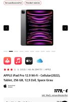 iPad Pro 12.9 6Gen. Wifi Cellular 256GB Berlin - Treptow Vorschau