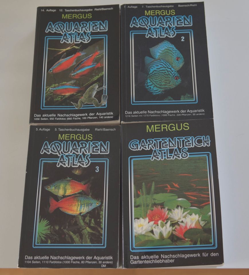 Mergus Aquarien Atlas 1-3 und Gartenteich-Atlas in Oy-Mittelberg
