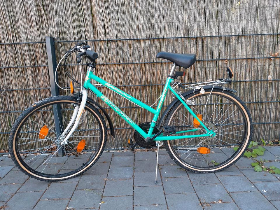 Fahrrad türkis in Ulm