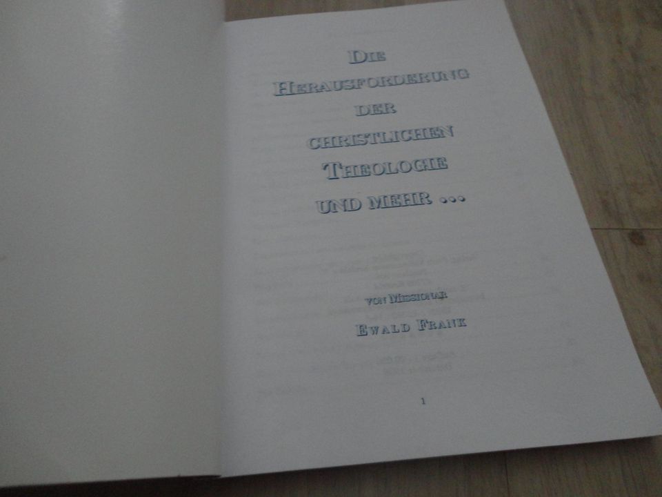 Die Herausforderung,Christliche Theologie und mehr in Bischofswerda