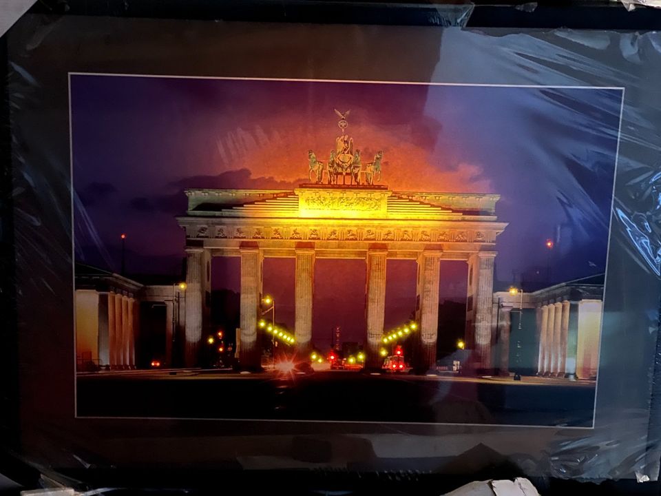 Beleuchtetes Berlin-Bild "Brandenburger Tor" (78x60cm) in Bocholt