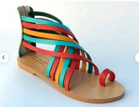 Handgemachte Griechische Leder Sandalen mit Verschluss aus Kreta Bayern - Bad Wörishofen Vorschau