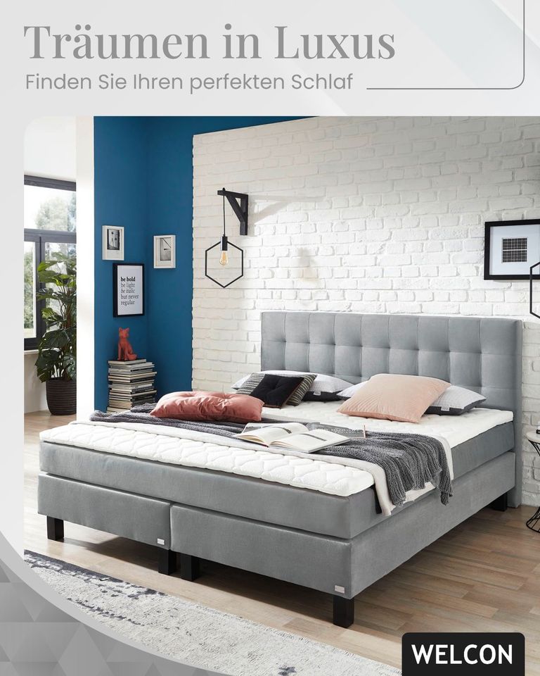 WELCON Rockstar® Boxspringbett 180x200 boxspringbettenshop24.de in Giesen