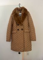 Moncler Daunenjacke Steppjacke Mantel mit Pelz Gr. 3 beige Bayern - Würzburg Vorschau