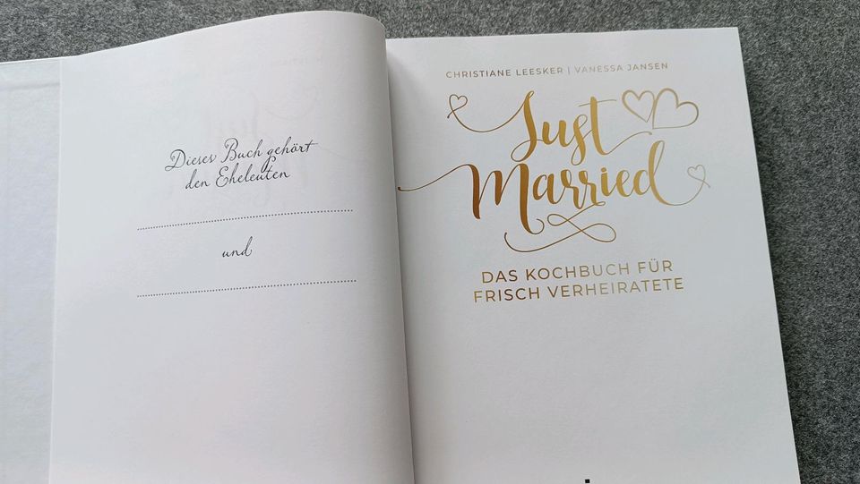 'Das Kochbuch für frisch Verheiratete' - Hochzeitsgeschenk in Gudensberg
