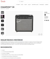 Fender Champion 20 Verstärker Rheinland-Pfalz - Ludwigshafen Vorschau