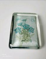 Briefbeschwerer Enzian Blume Paperweight Schweizer Souvenir Hessen - Haiger Vorschau