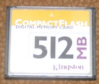 CF Compact Flash Kingston 512 MB Bayern - Adelschlag Vorschau