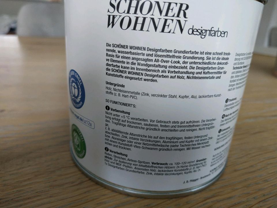 Grundierfarbe Schöner wohnen designfarben in Staufen im Breisgau