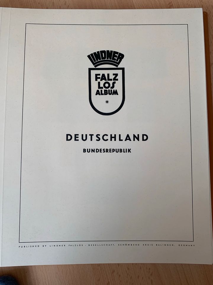 Briefmarken Lindner Falz Los Album Deutschland Bundesrepublik in Ulm