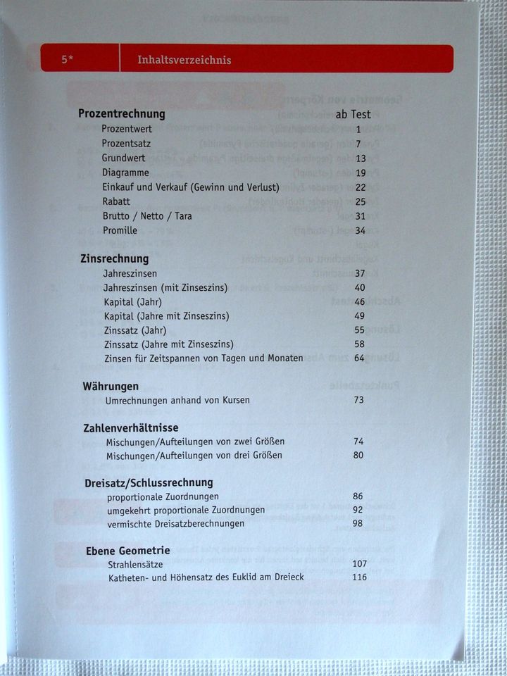 Schülerhilfe; Mathe, Prozentrechnen / Geometrie. 7./8. Klasse in Köln