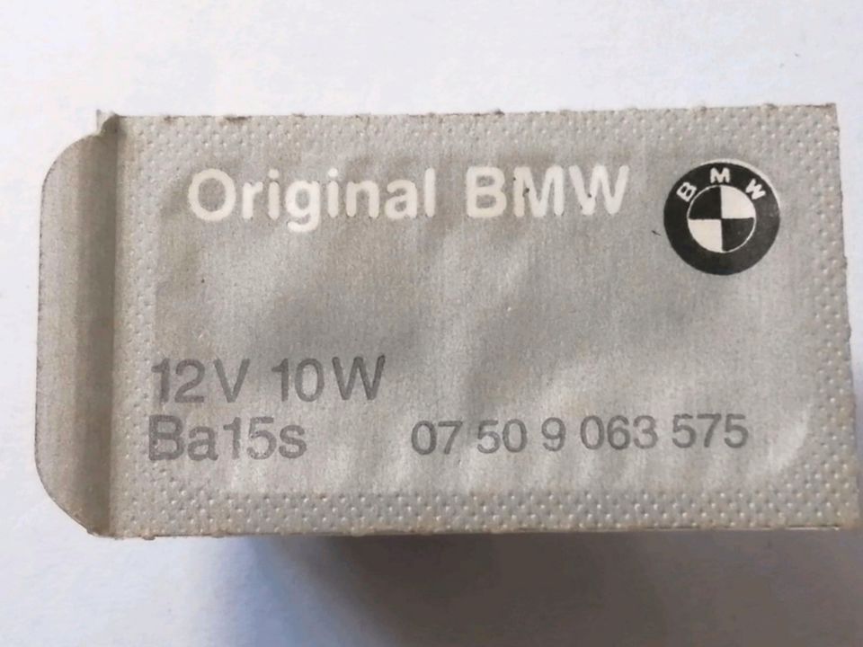Original BMW Glühlampe 12V 10 W Ba15s 07509063575 07119905337 Neu in Bayern  - Peiting, Ersatz- & Reparaturteile