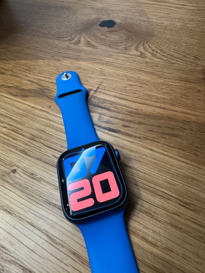 Apple Watch Series 7 Blue Alu Case - TOP ZUSTAND 2 Armb. OVP in Plauen