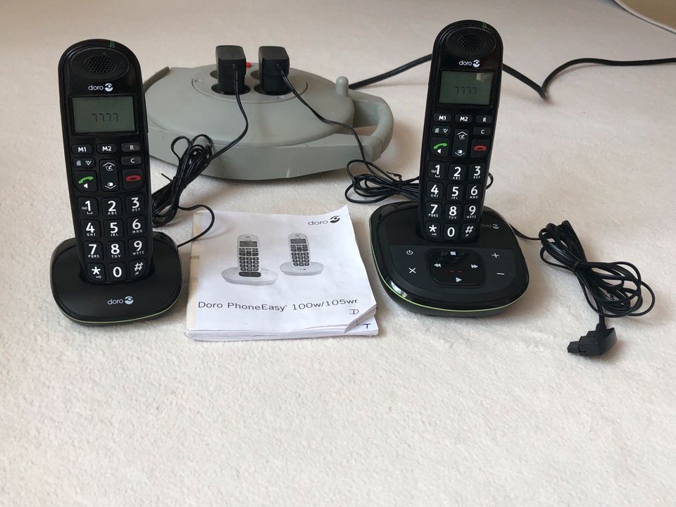 DECT-Telefon „DORO PhoneEasy 105wr Duo“, digitaler AB (wie neu) in München