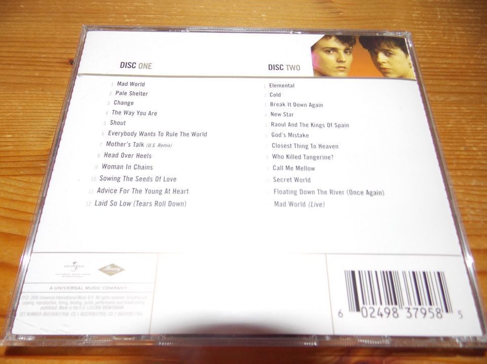 2 CD-Box: Tears For Fears - (Gold / The Greatest Hits / Best Of) in Eggenfelden