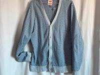 Levis Strauss Strickjacke Cardigan Gr M grau/blau Pullover Jacke Brandenburg - Eberswalde Vorschau