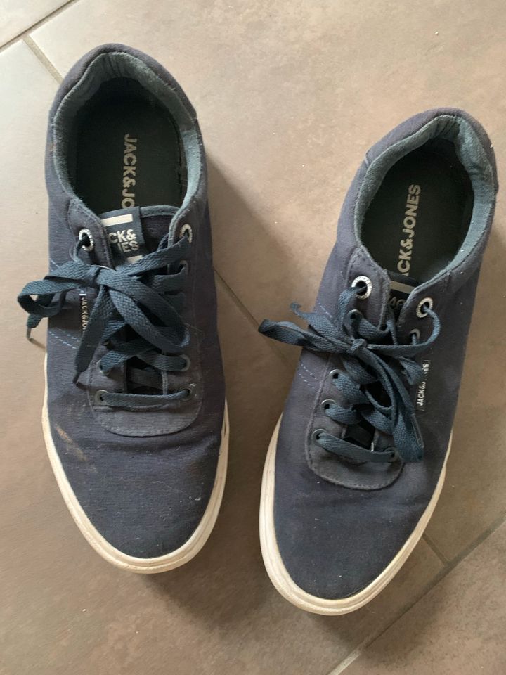 Jack&Jones Schuhe dunkelblau 43 Segeltuchschuh in Berngau