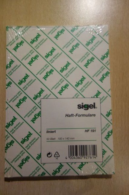 Set Haftformular Haftmarker Clip Card Book Page Marker in Egelsbach