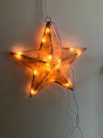 Stern Weihnachten beleuchtet Lichterkette Gold Glitzer Strom Hessen - Flieden Vorschau