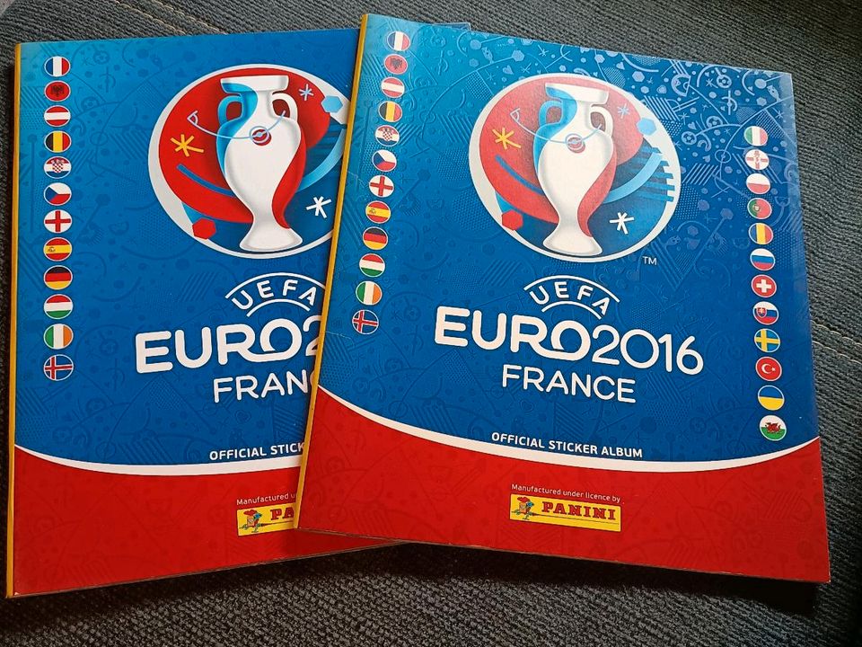 2x Euro 2016 Stickeralbum Leeralbum Europameisterschaft France in Mülheim (Ruhr)