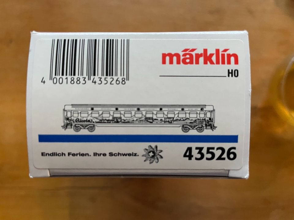 ‼️ Märklin H0 - 43526 Reisezugwagen RICOLA Sondermodell Schweiz in Eigeltingen