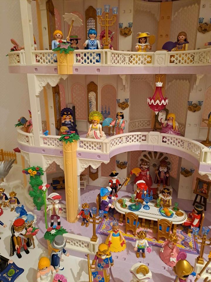 Playmobil Traumschloss 3019 XXXL mit großem Zaun und mega Zu in Berg