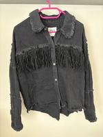 Zara Fransenjeansjacke mit Glitzer Gr. M Saarland - Quierschied Vorschau