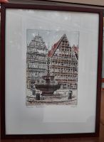 Stich von Hannover, Marktbrunnen_Rahmen, Glas, Passepartout_35x46 Niedersachsen - Langenhagen Vorschau