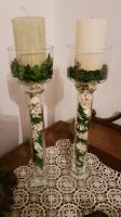Kerzenständer aus Glas mit Deko Nordrhein-Westfalen - Delbrück Vorschau