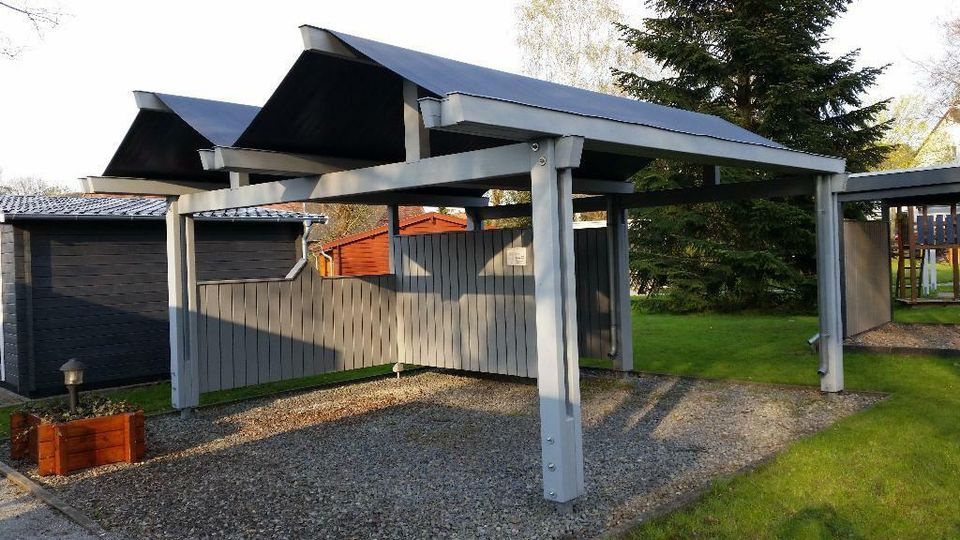 Carport Doppelcarport Terrassendach Leimholz VSG Glas Abstellraum in Löhne