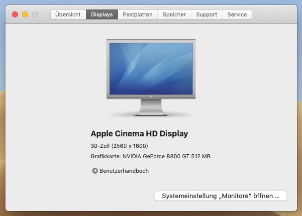 Apple Cinema HD 30 Zoll Display Bildschirm (mit Defekten) in Planegg