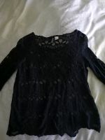 Bluse mit Spitze von H&M, transparent schwarz Gr. 38 Niedersachsen - Delmenhorst Vorschau