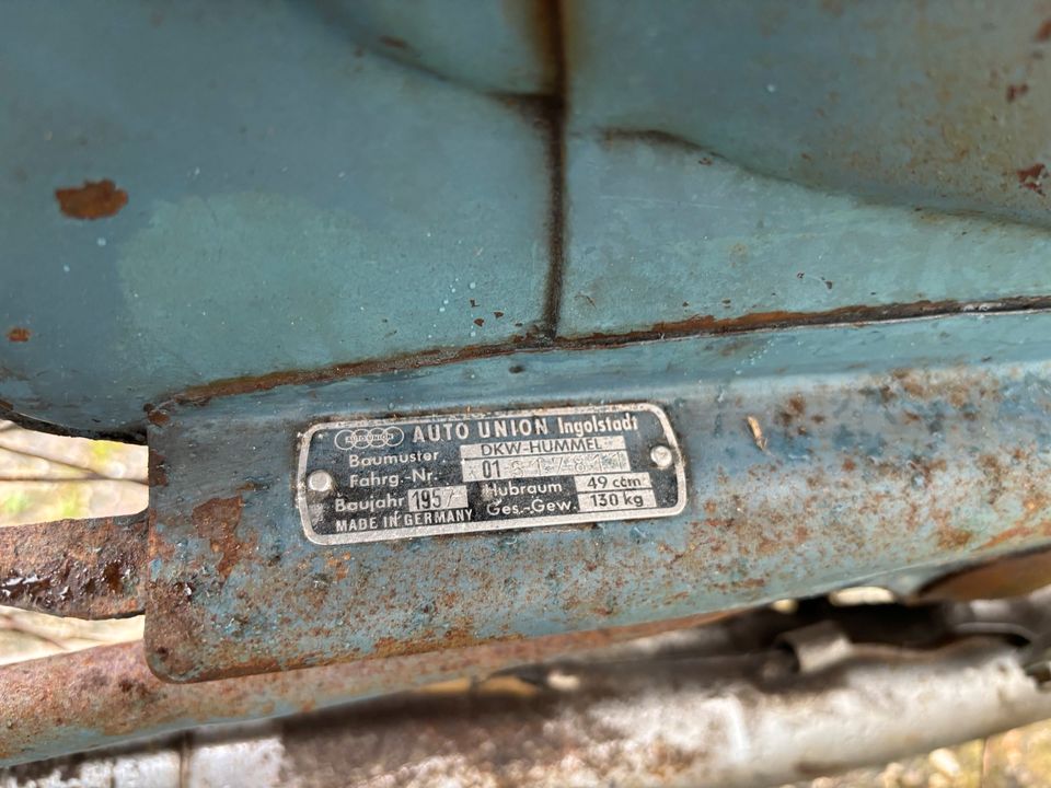 DKW Hummel 1957 Mofa Scheunenfund keine Papiere Ersatzteilträger in Bremen