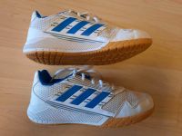 "Adidas" Hallen-Turnschuhe Größe 34 weiß-blau Hamburg Barmbek - Hamburg Barmbek-Süd  Vorschau