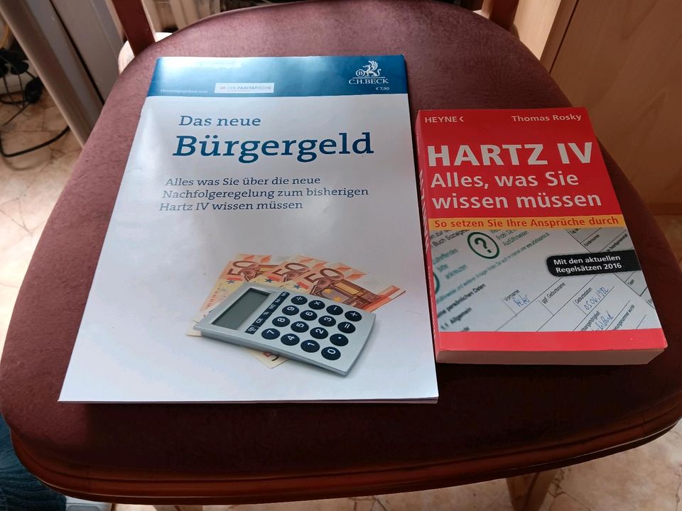 2 Bücher von Bürgergeld und Hartz IV in Hasselfelde