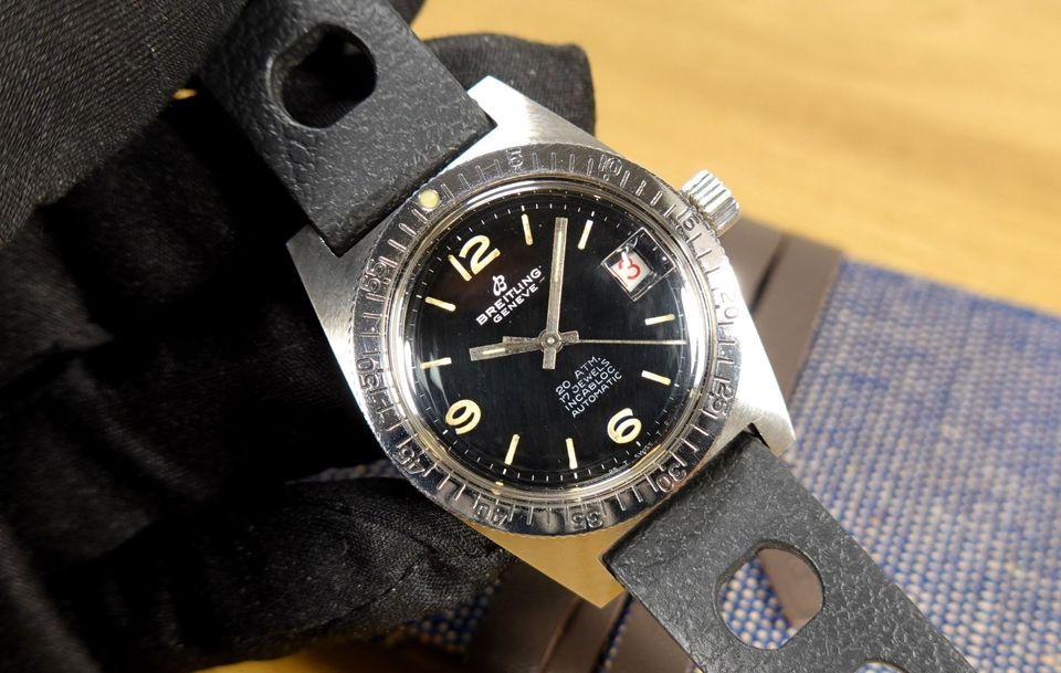 BREITLING 36 mm SKIN DIVER Ref. 3865 vintage Diver TROPIC Taucher in Gerblinghausen