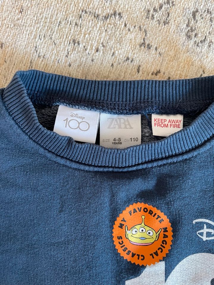 ZARA Disney Mickey Mouse Pullover Sweatshirt blau 110 104 in Harsefeld