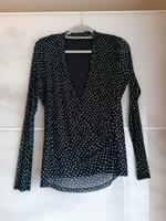 Esprit Shirt in Wickeloptik Dunkelblau Pünktchen Gr 42 44 Niedersachsen - Meine Vorschau