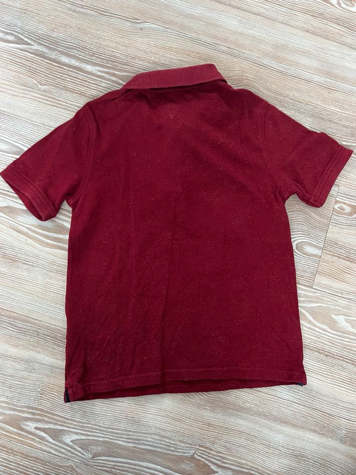 Tommy Hilfiger Poloshirt T-Shirt Bordeaux 8-10 128 134 140 in Heilbronn