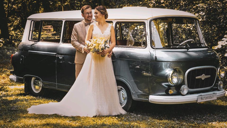 Hochzeitsauto mieten Hochzeitsbulli Bulli Oldtimer Barkas b1000 in Vreden