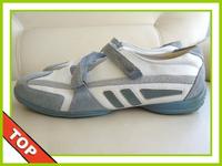 Ecco Klett-Slipper Echtleder Weiß/Jeansblau/Silber Gr.38✅Einlagen Nordrhein-Westfalen - Bocholt Vorschau
