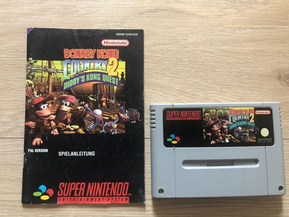 Donkey Kong Country 2 Diddy's Kong Quest SNES PAL Diddys Modul An in Essen
