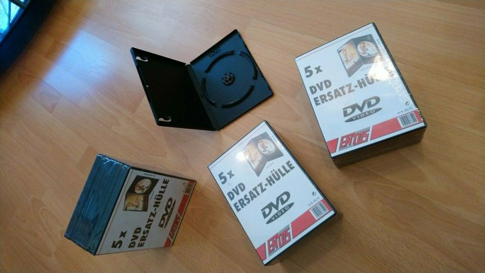 DVD-Leerhüllen schwarz 16 Stück in Bottrop