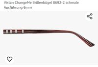 NEU * Change me Brillenbügel Bordeaux/Schwarz/Silber Niedersachsen - Hameln Vorschau