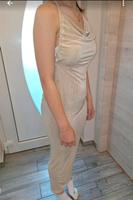 Schlauchkleid Kleid sexy rückenfrei Wasserfall beige gold M 38 Wiesbaden - Mainz-Kastel Vorschau