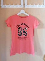 T-Shirt Mädchen XS 34 Primark Los Angeles orange schwarz Urlaub Thüringen - Altenburg Vorschau