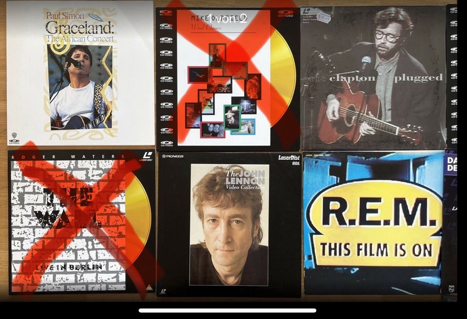 Laserdisc - Musik - Paul Simon REM Eric Clapton John Lennon in Berlin